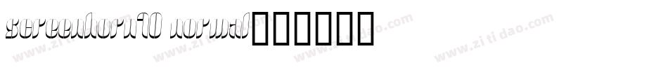 screenhorn10 Normal字体转换
